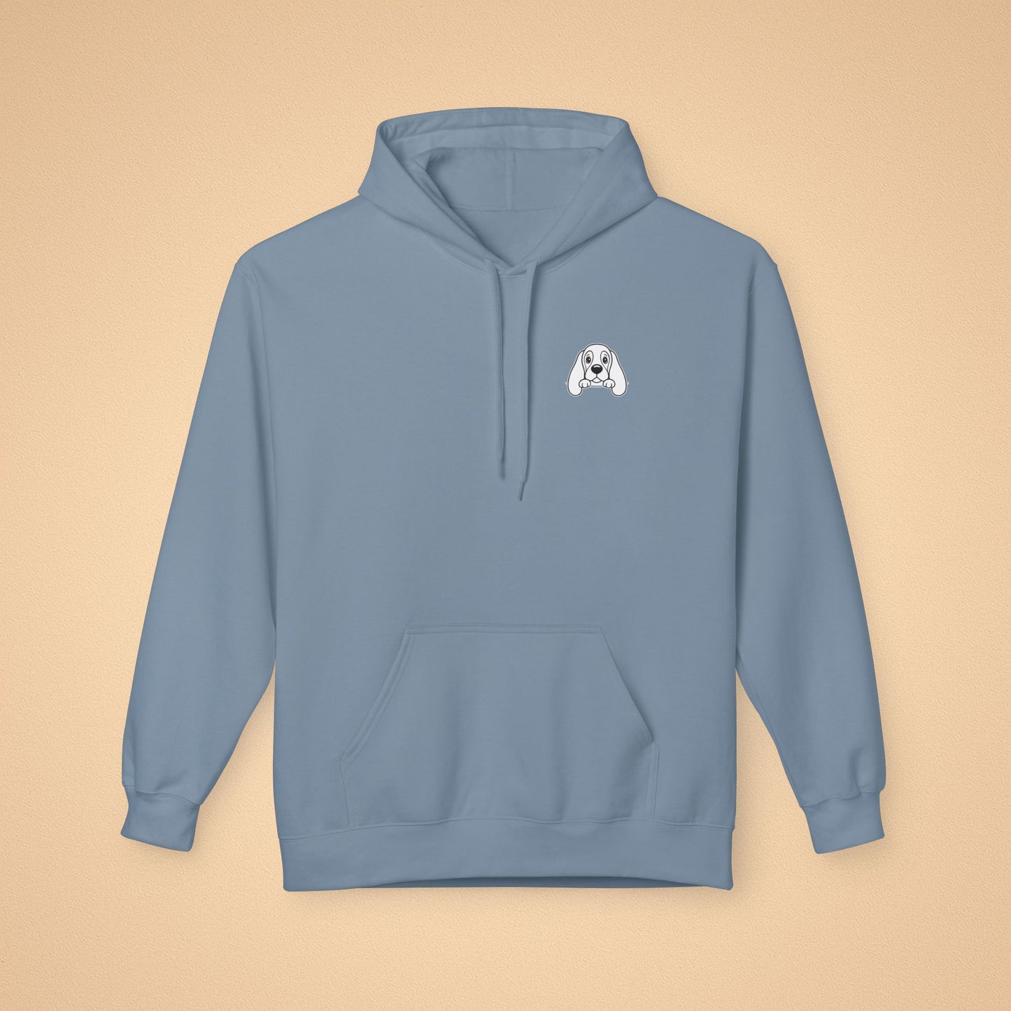 Basset Hound Unisex Hoodie – Cozy Midweight Fleece