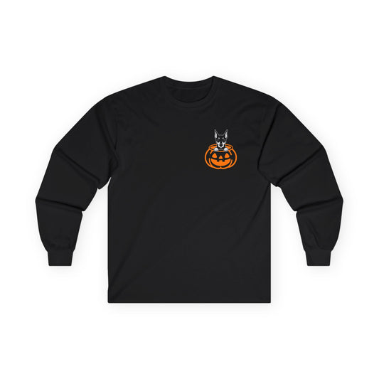 Halloween Pumpkin Pup - Doberman - Long Sleeve Tee