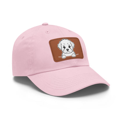 Shorkie Dad Hat – Unisex Leather Patch Adjustable Cap