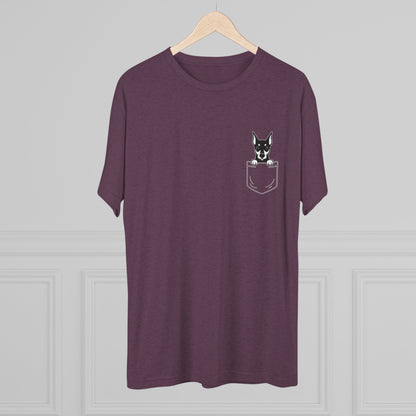 Doberman Pocket-Print Tri-blend Tee