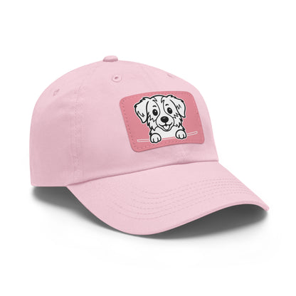 Australian Shepherd Dad Hat – Unisex Leather Patch Adjustable Cap