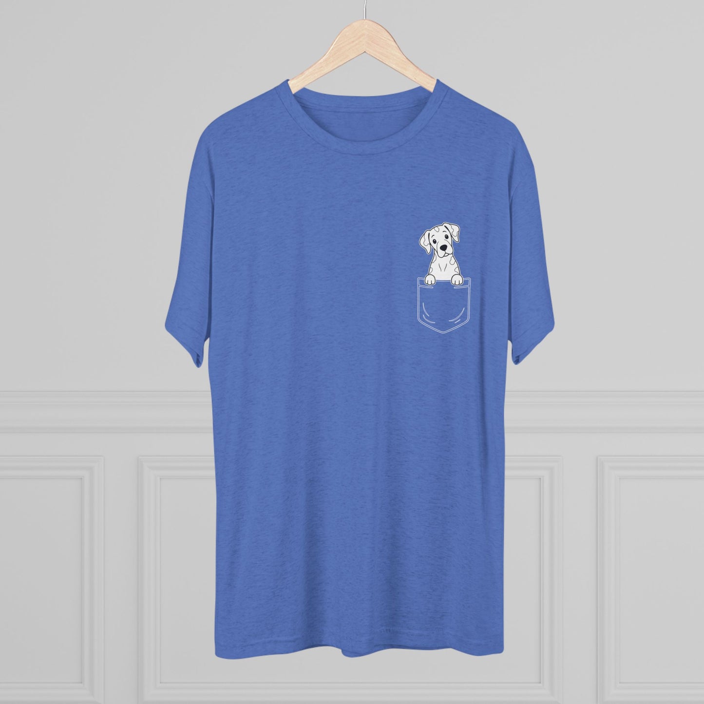 Great Dane (Harlequin) Pocket-Print Tri-blend Tee