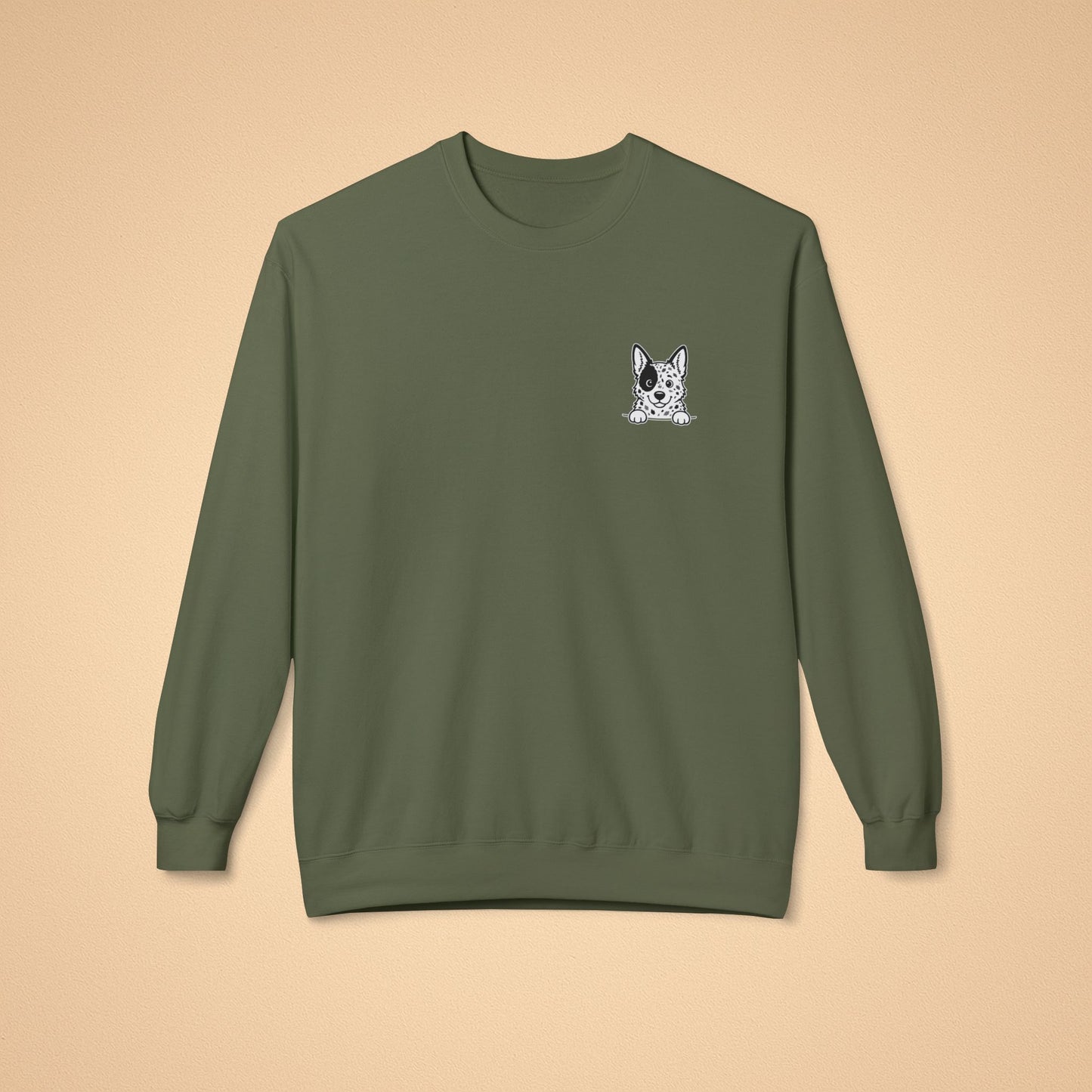 Australian Cattle Dog Crewneck Sweatshirt – Cozy Midweight Fleece