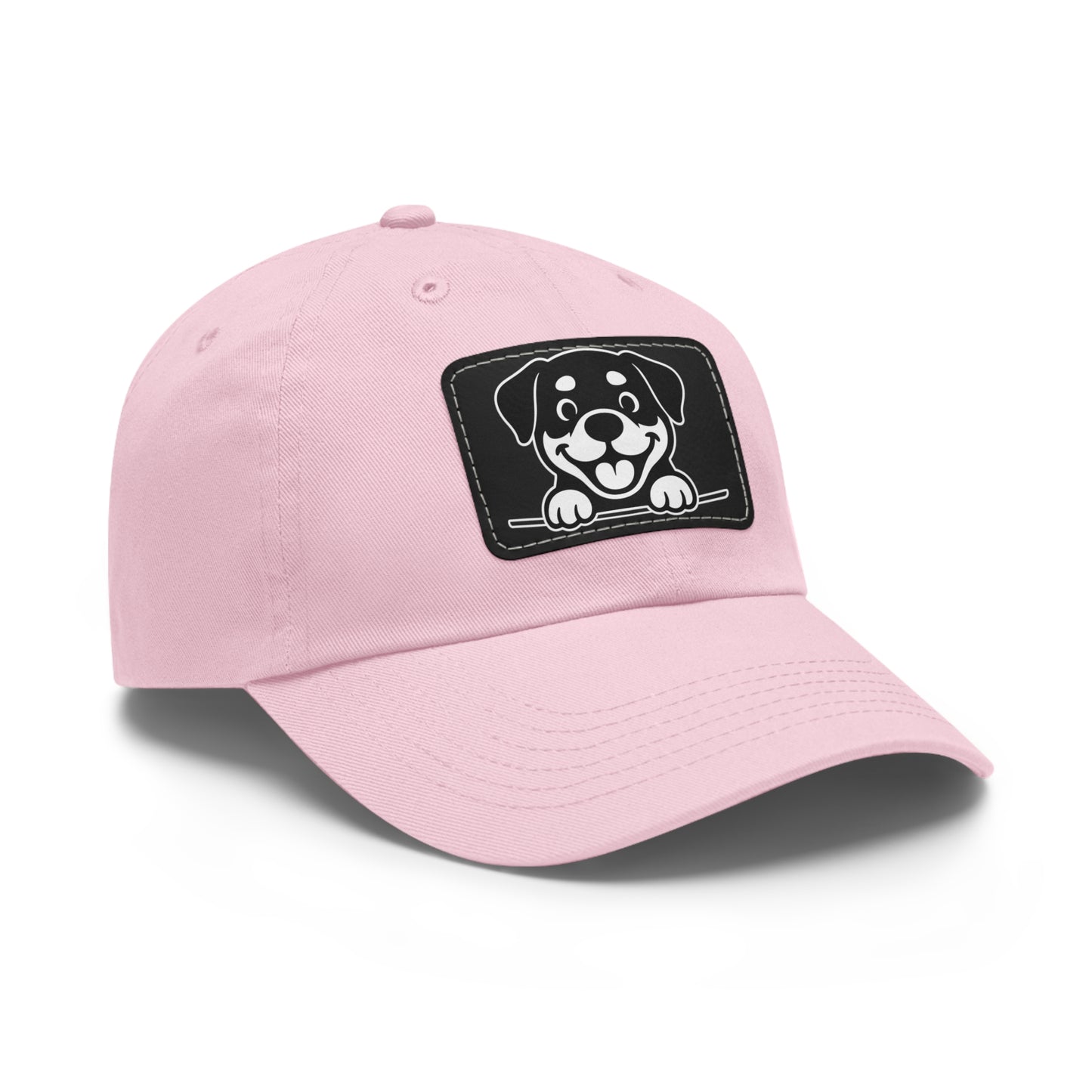 Rottweiler Dad Hat – Unisex Leather Patch Adjustable Cap