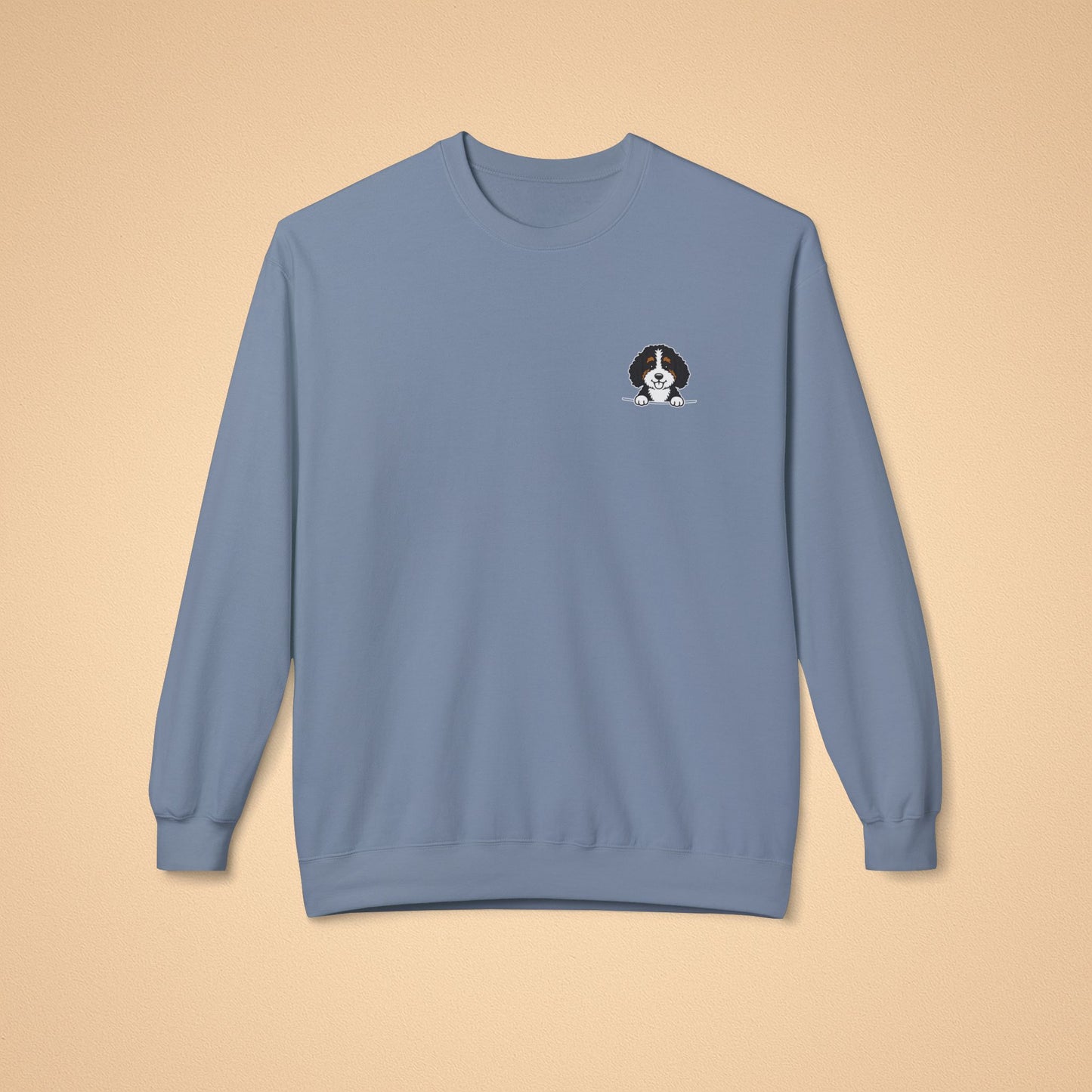 Bernedoodle Crewneck Sweatshirt – Cozy Midweight Fleece