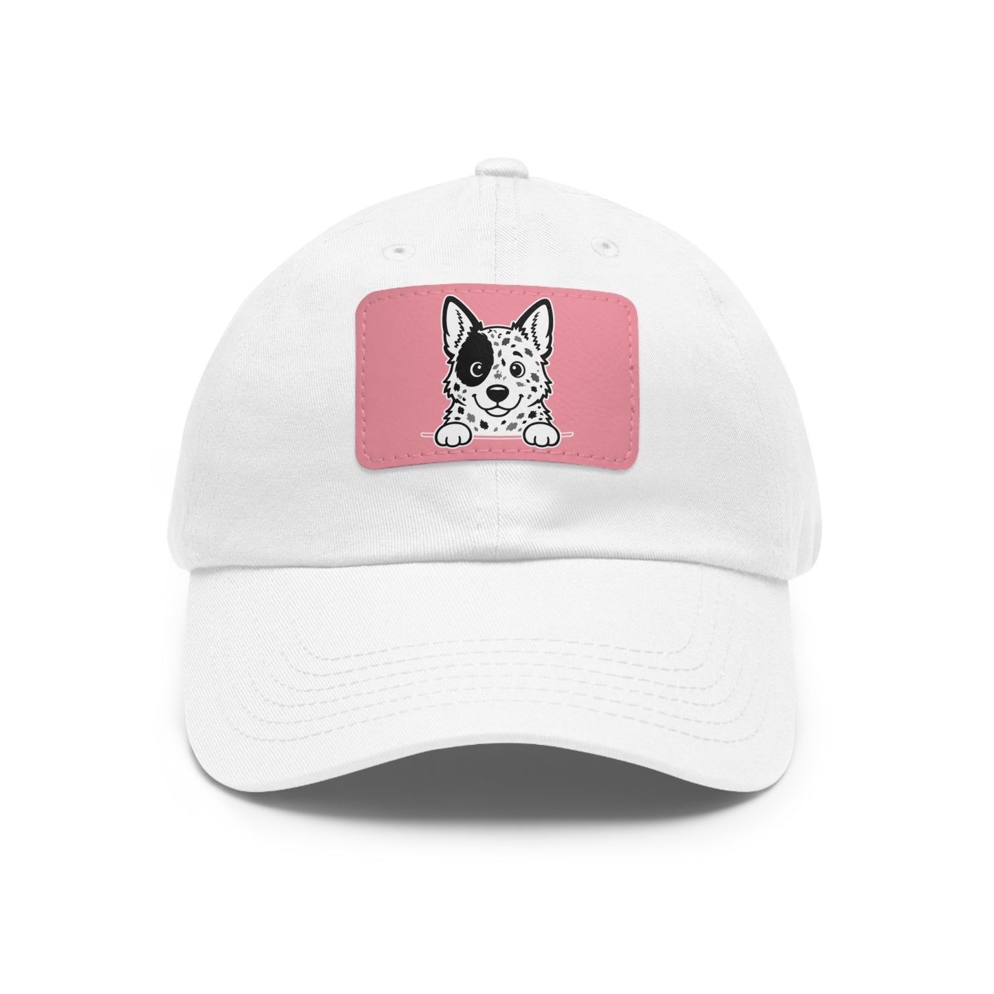 Australian Cattle Dog Dad Hat – Unisex Leather Patch Adjustable Cap