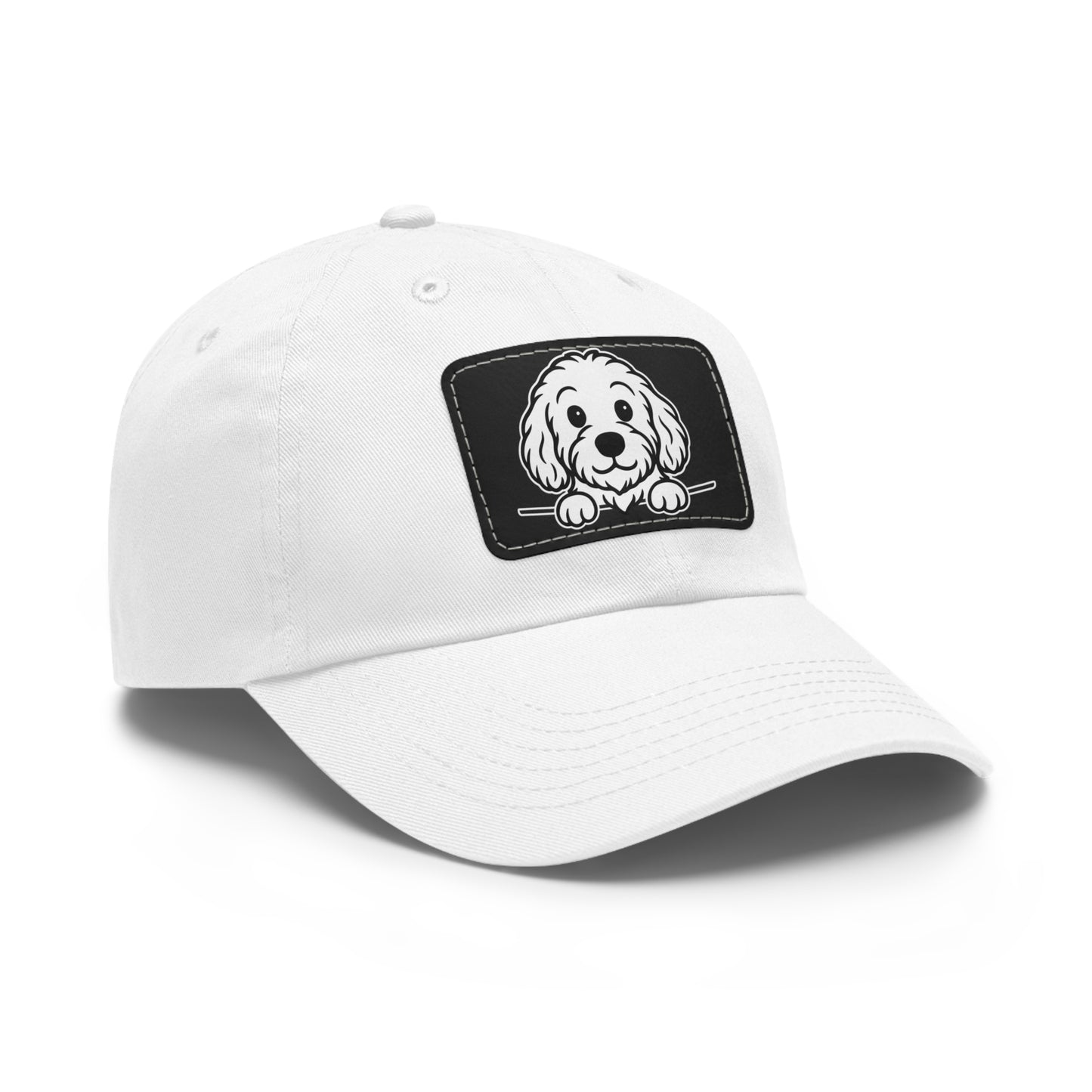 Cockapoo Dad Hat – Unisex Leather Patch Adjustable Cap