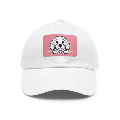 Cockapoo Dad Hat – Unisex Leather Patch Adjustable Cap