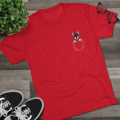 Doberman Pocket-Print Tri-blend Tee