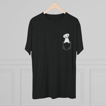 Great Dane (Harlequin) Pocket-Print Tri-blend Tee
