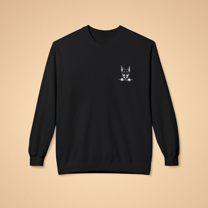 Doberman Crewneck Sweatshirt – Cozy Midweight Fleece