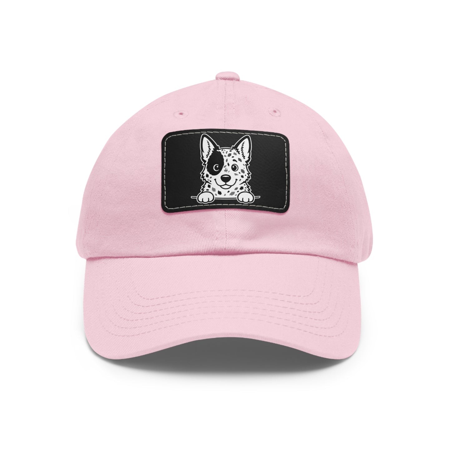 Australian Cattle Dog Dad Hat – Unisex Leather Patch Adjustable Cap