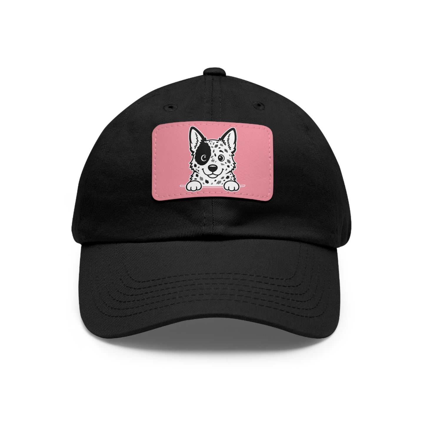 Australian Cattle Dog Dad Hat – Unisex Leather Patch Adjustable Cap
