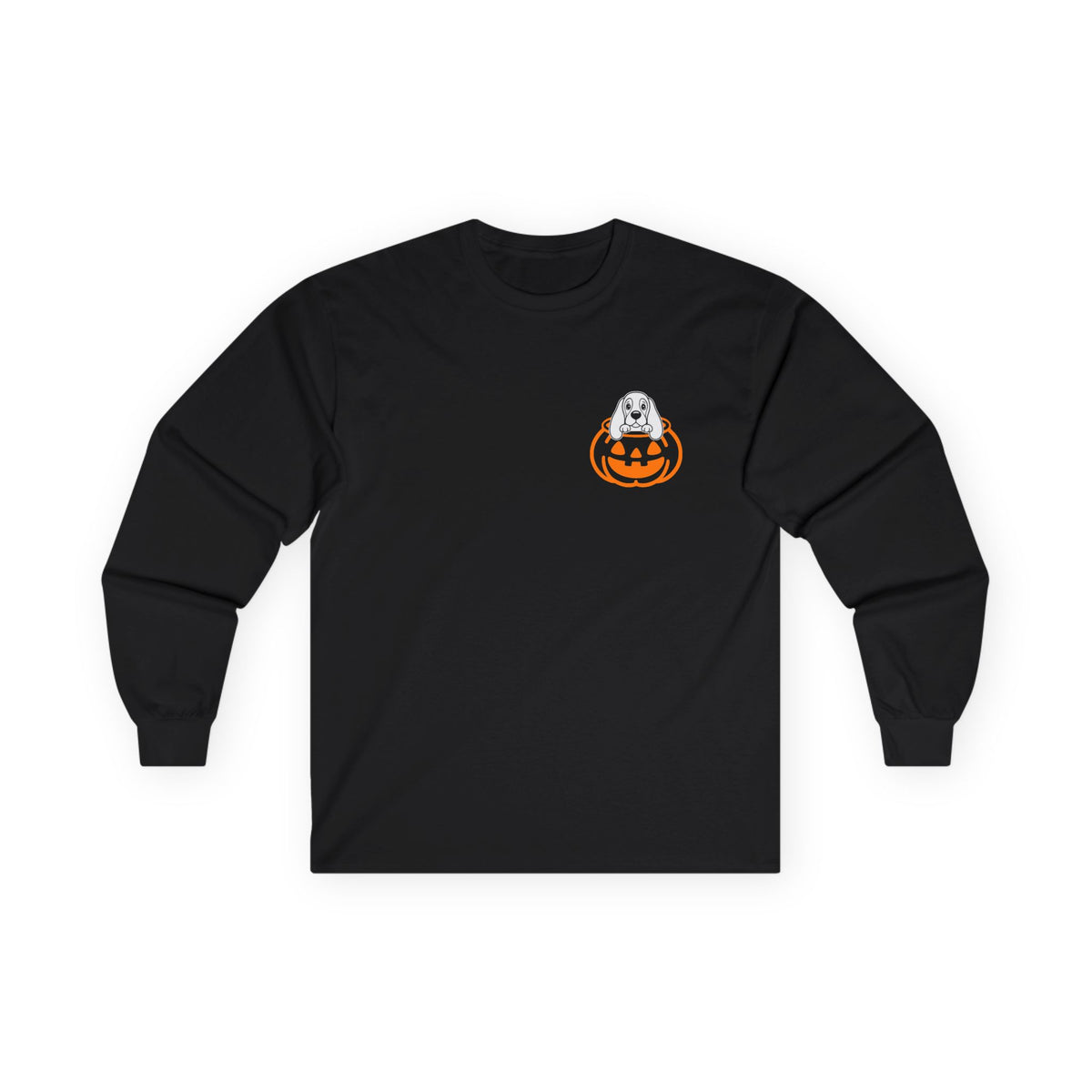 Halloween Pumpkin Pup - Basset Hound - Long Sleeve Tee