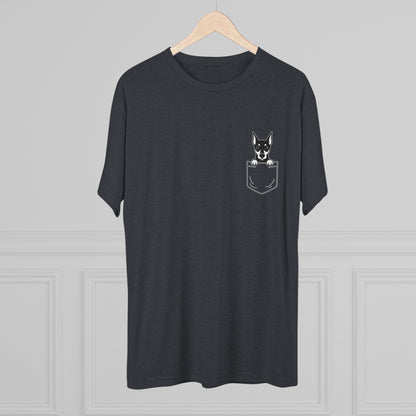 Doberman Pocket-Print Tri-blend Tee