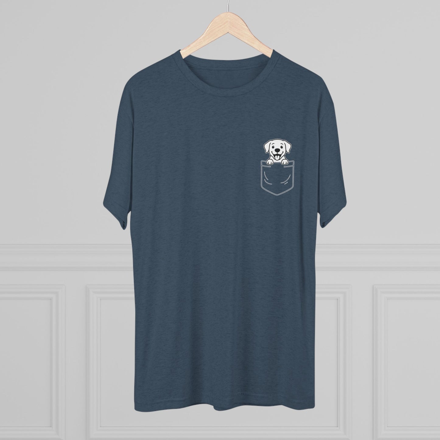Labrador Retriever Pocket-Print Tri-blend Tee