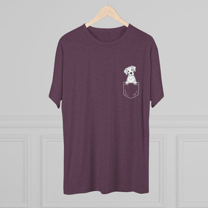 Great Dane (Harlequin) Pocket-Print Tri-blend Tee