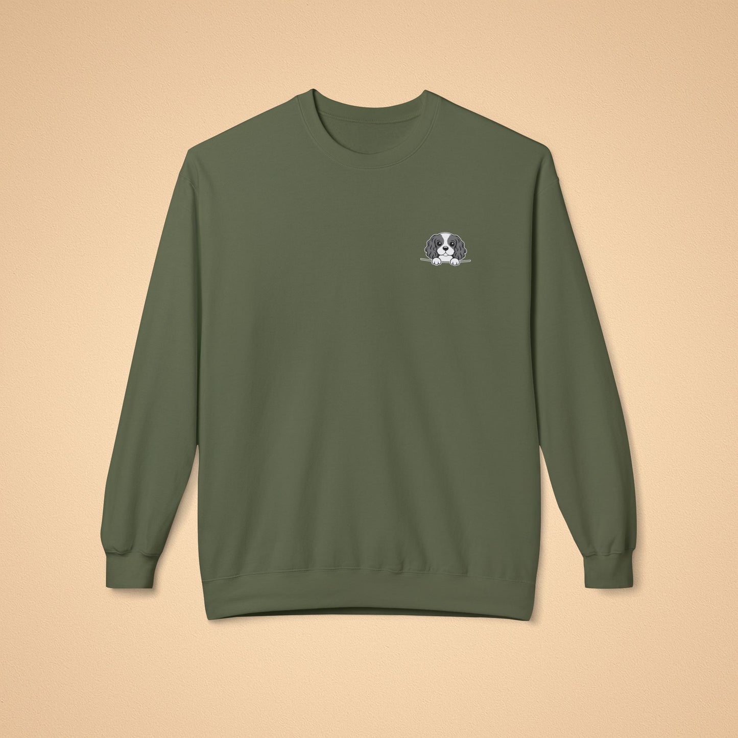 Cavalier King Charles Spaniel Crewneck Sweatshirt – Cozy Midweight Fleece