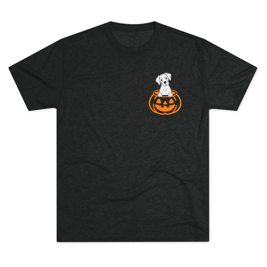 Halloween Pumpkin Pup - Great Dane - Solid - Tri-blend Tee