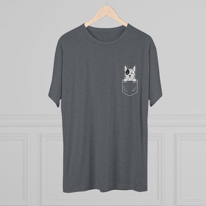 Australian Cattle Dog Pocket-Print Tri-blend Tee