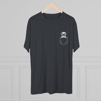 Boxer Pocket-Print Tri-blend Tee
