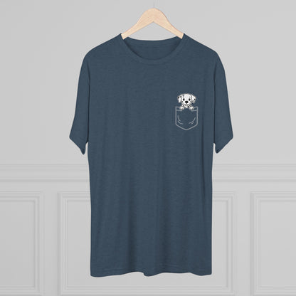Dalmatian Pocket-Print Tri-blend Tee