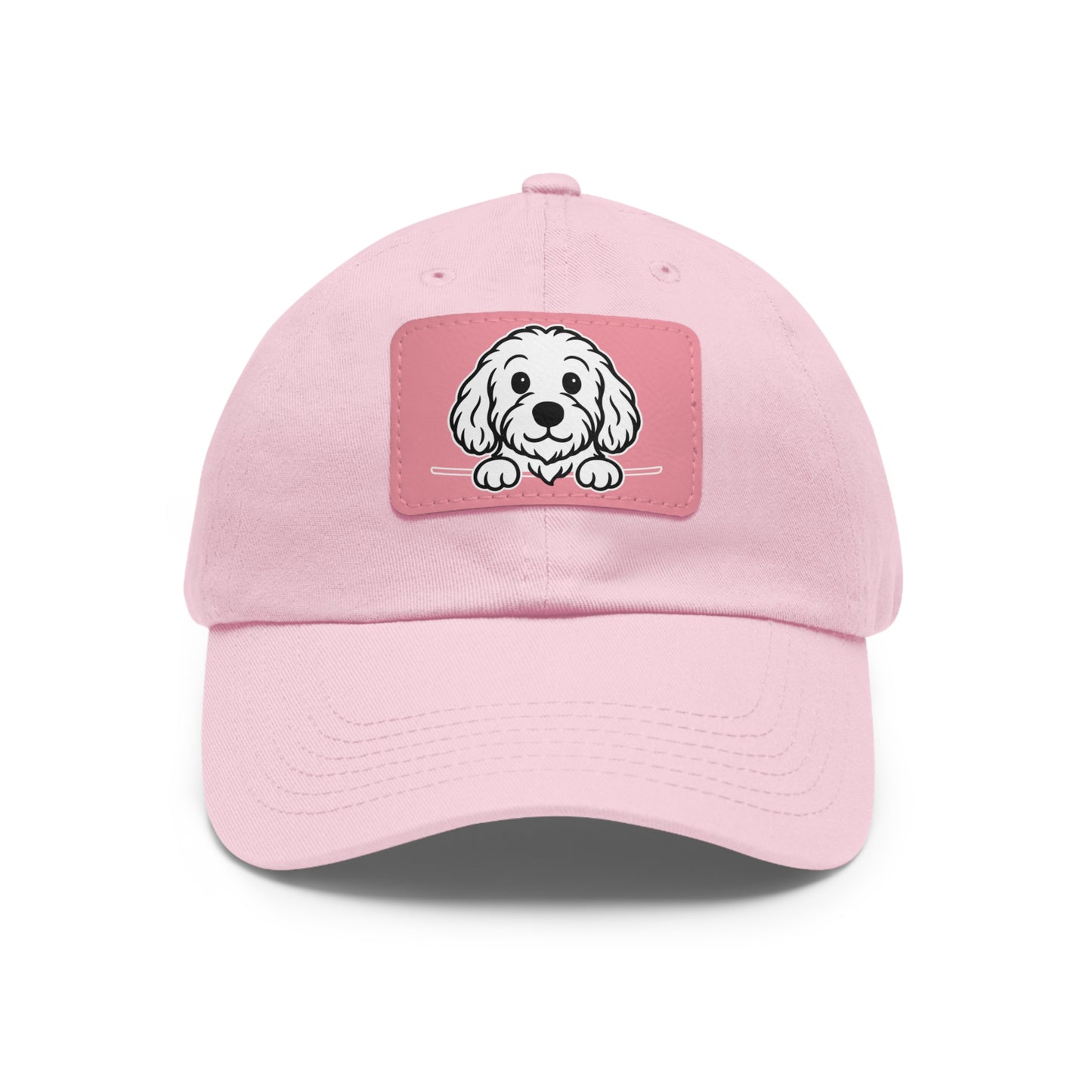 Cockapoo Dad Hat – Unisex Leather Patch Adjustable Cap