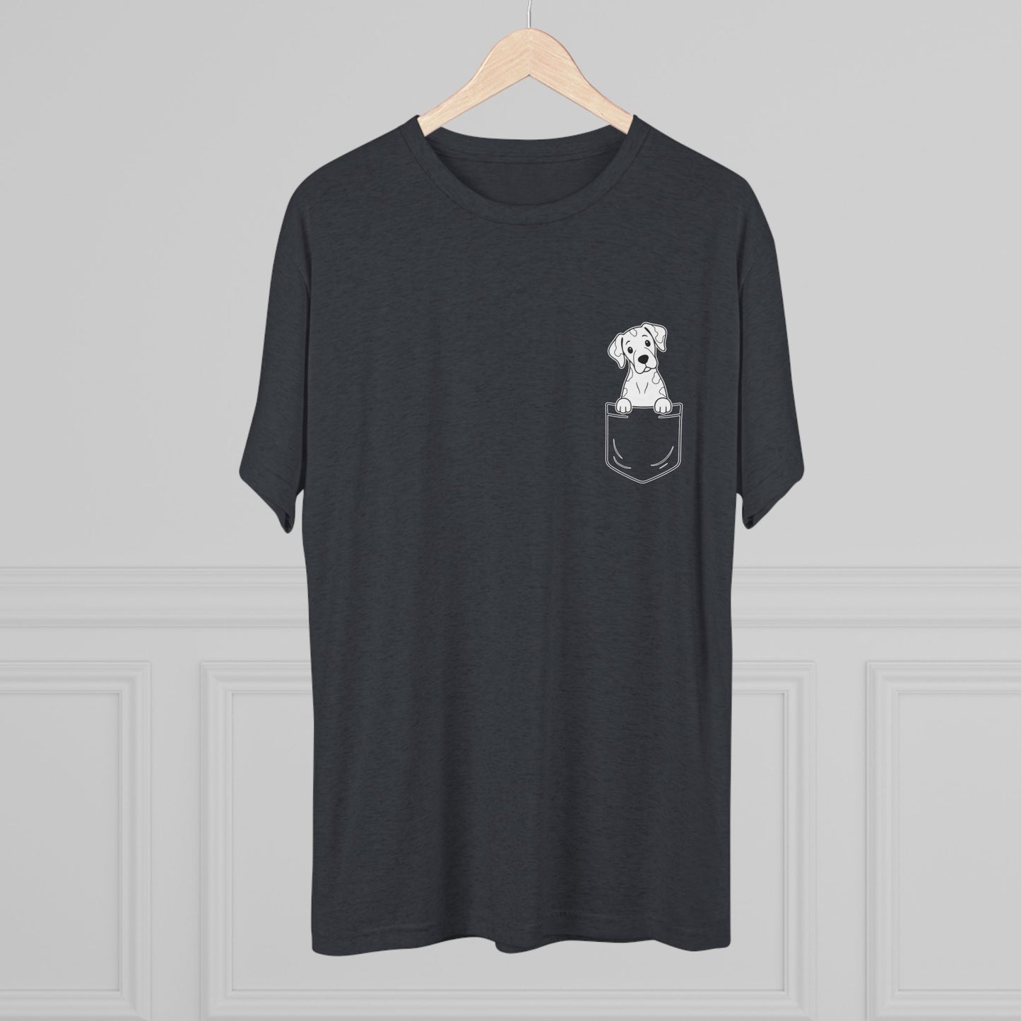 Great Dane (Harlequin) Pocket-Print Tri-blend Tee