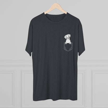 Great Dane (Harlequin) Pocket-Print Tri-blend Tee