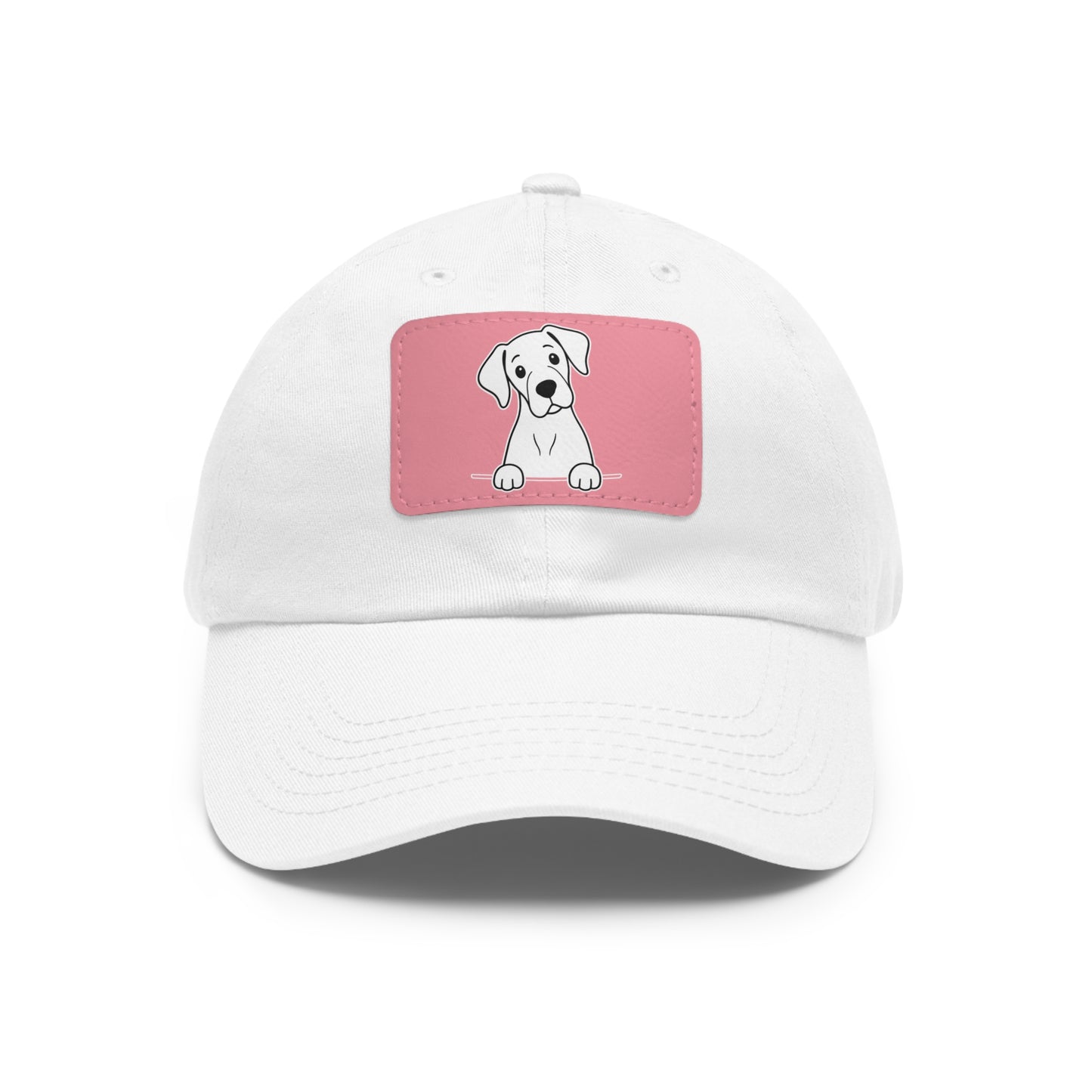 Great Dane Dad Hat – Unisex Leather Patch Adjustable Cap