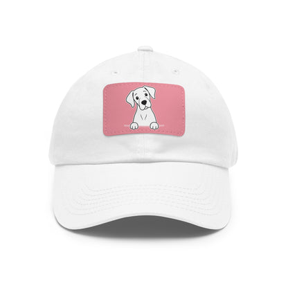 Great Dane Dad Hat – Unisex Leather Patch Adjustable Cap