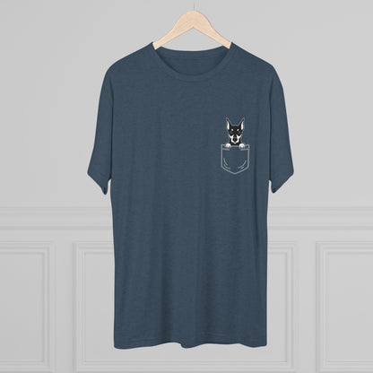 Doberman Pocket-Print Tri-blend Tee