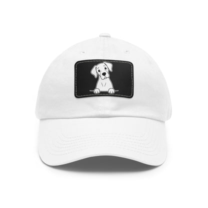 Great Dane Dad Hat – Unisex Leather Patch Adjustable Cap