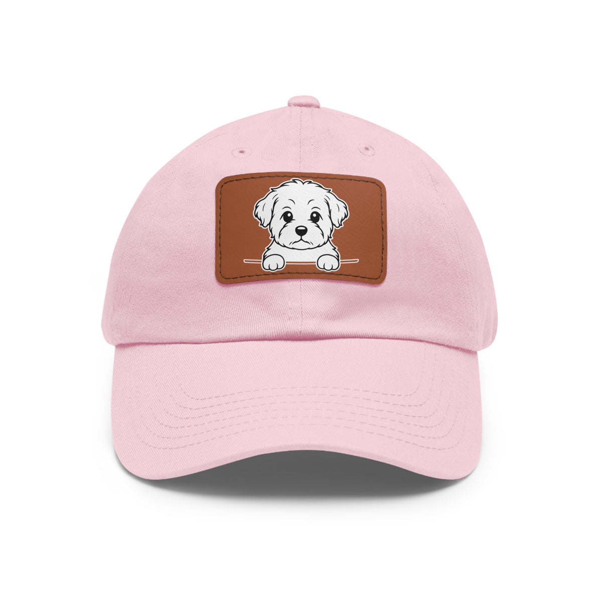 Shorkie Dad Hat – Unisex Leather Patch Adjustable Cap