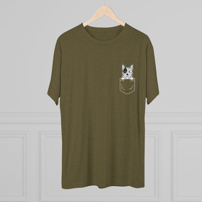 Australian Cattle Dog Pocket-Print Tri-blend Tee
