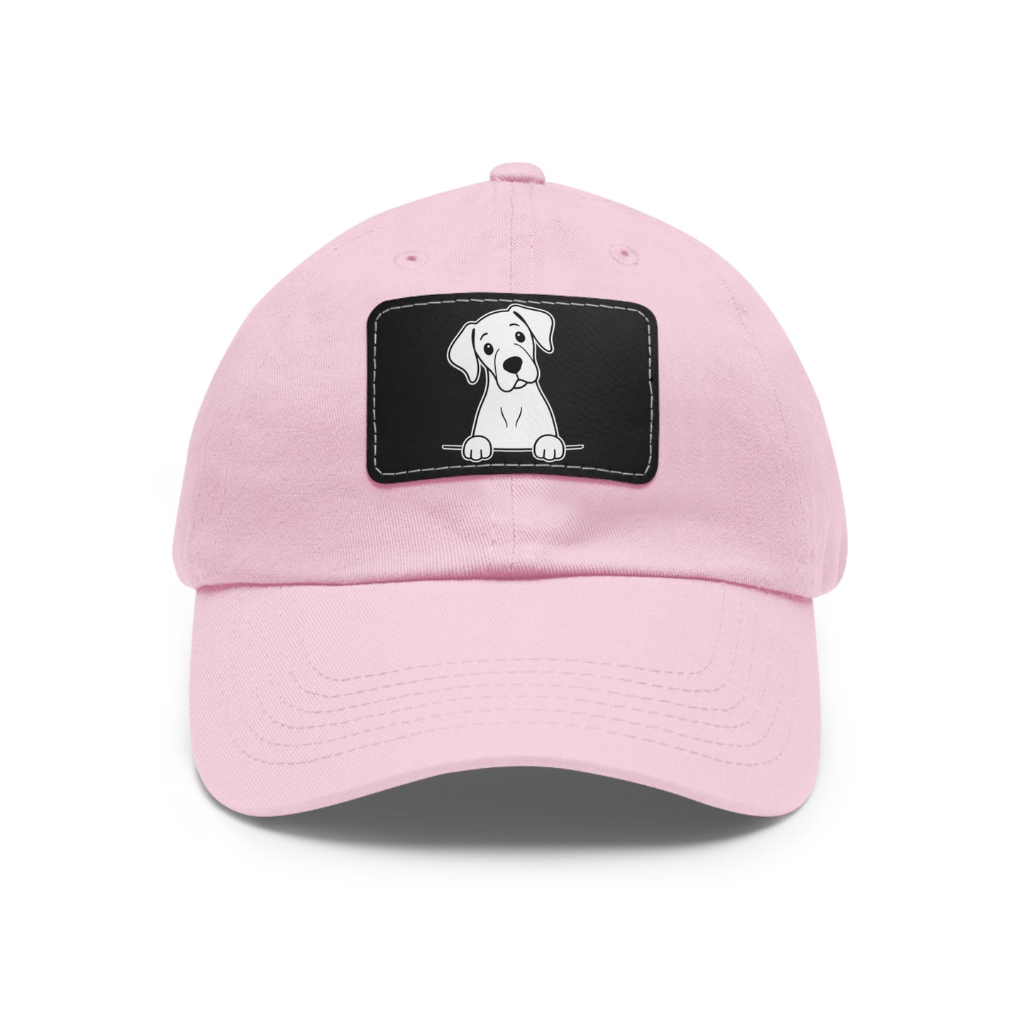 Great Dane Dad Hat – Unisex Leather Patch Adjustable Cap