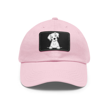 Great Dane Dad Hat – Unisex Leather Patch Adjustable Cap