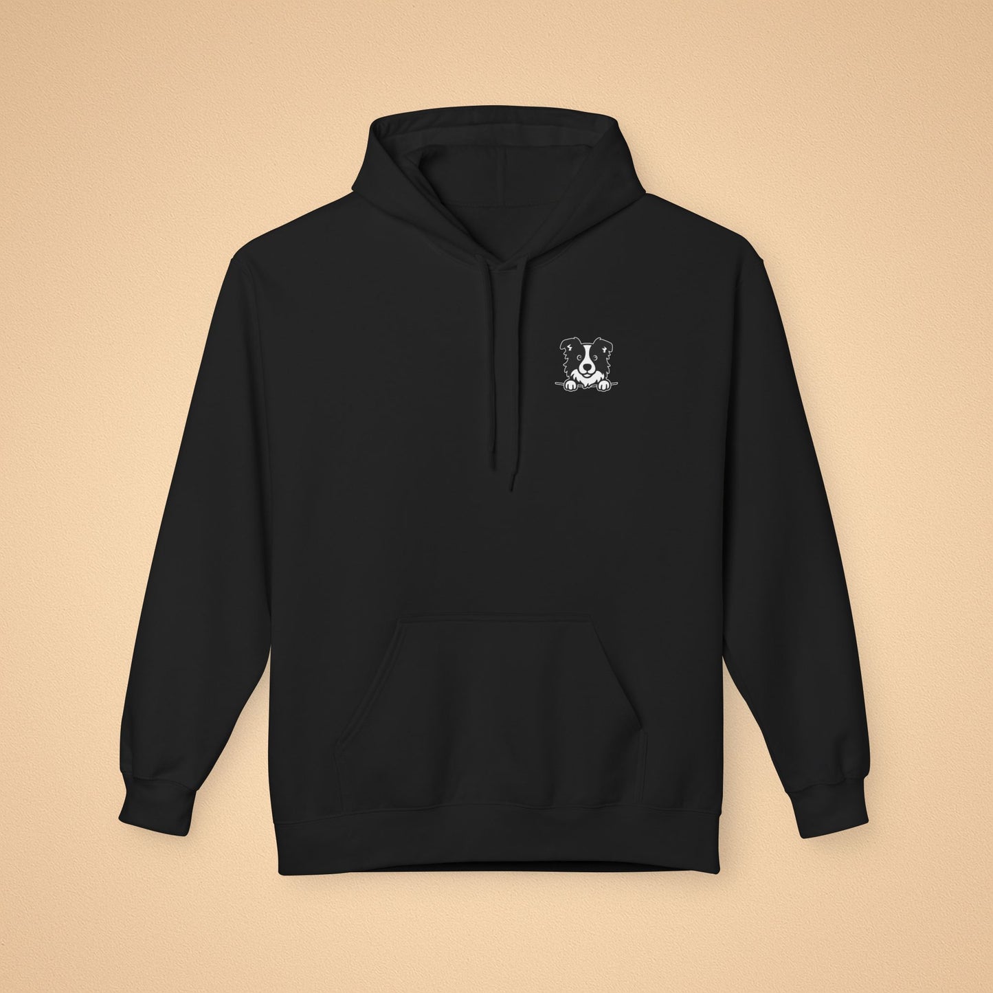 Border Collie Unisex Hoodie – Cozy Midweight Fleece