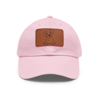 Great Dane Dad Hat – Unisex Leather Patch Adjustable Cap