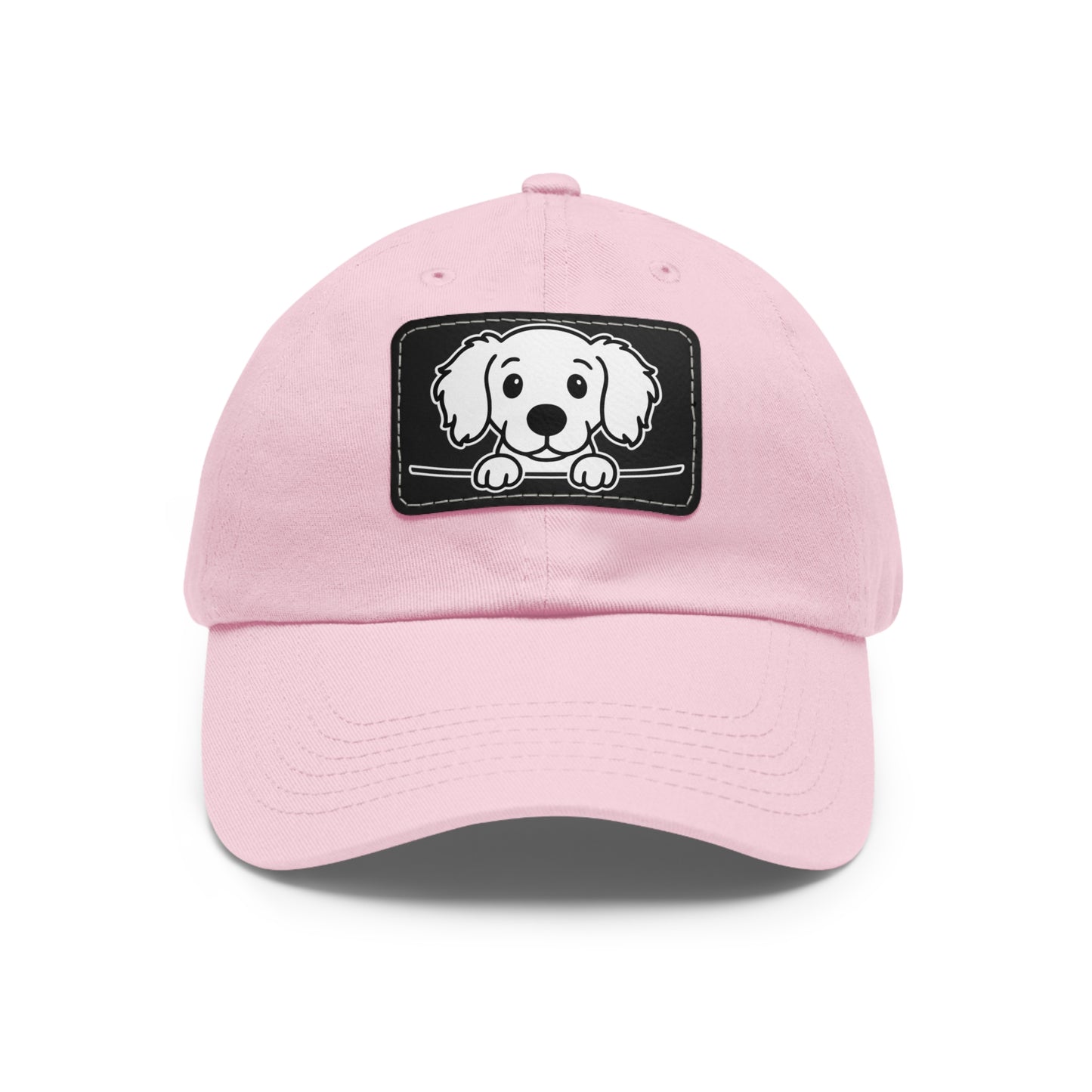 Long Haired Dachshund Dad Hat – Unisex Leather Patch Adjustable Cap