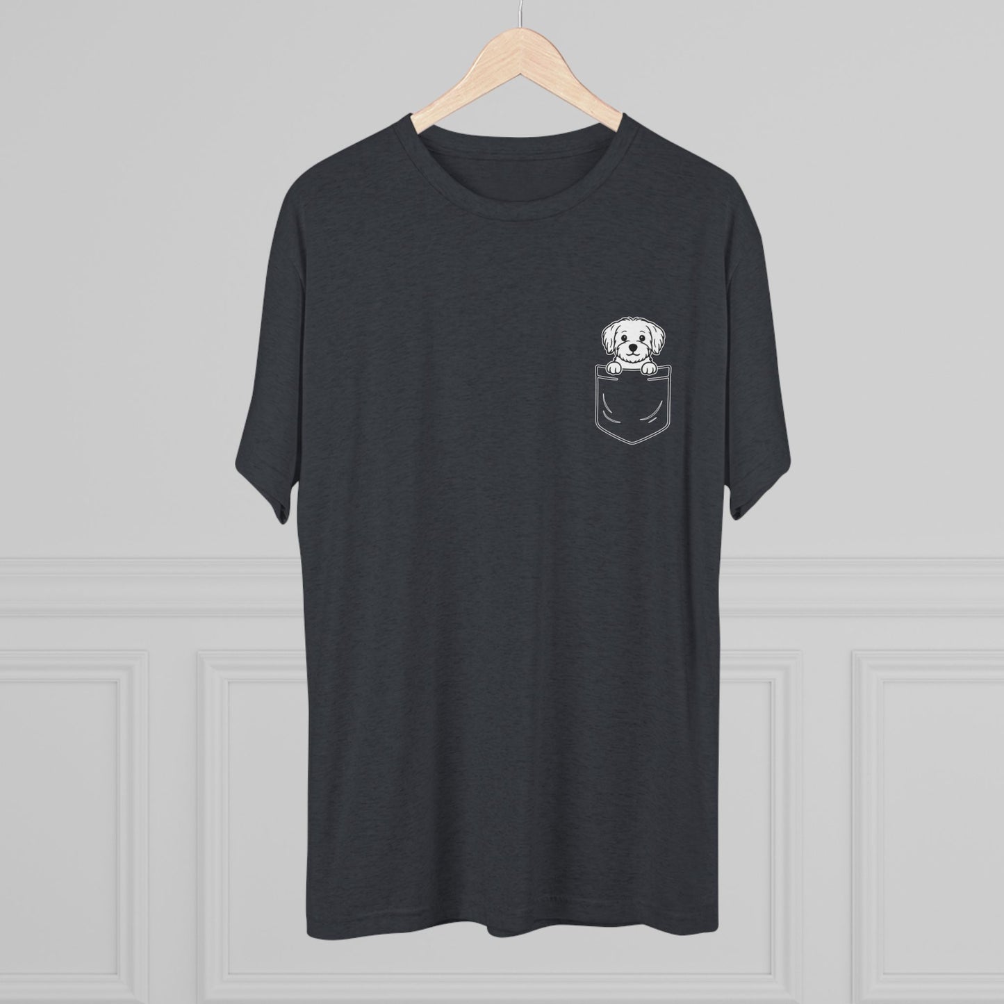 Maltese Pocket-Print Tri-blend Tee